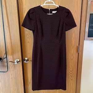 Calvin Klein - Puff Sholder Dress - Size 8 - Good Condition!